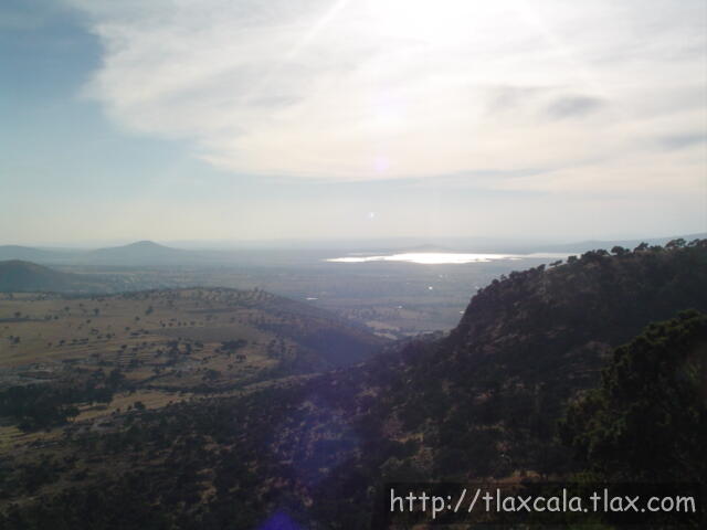 Vista de la laguna de Atlangatepec