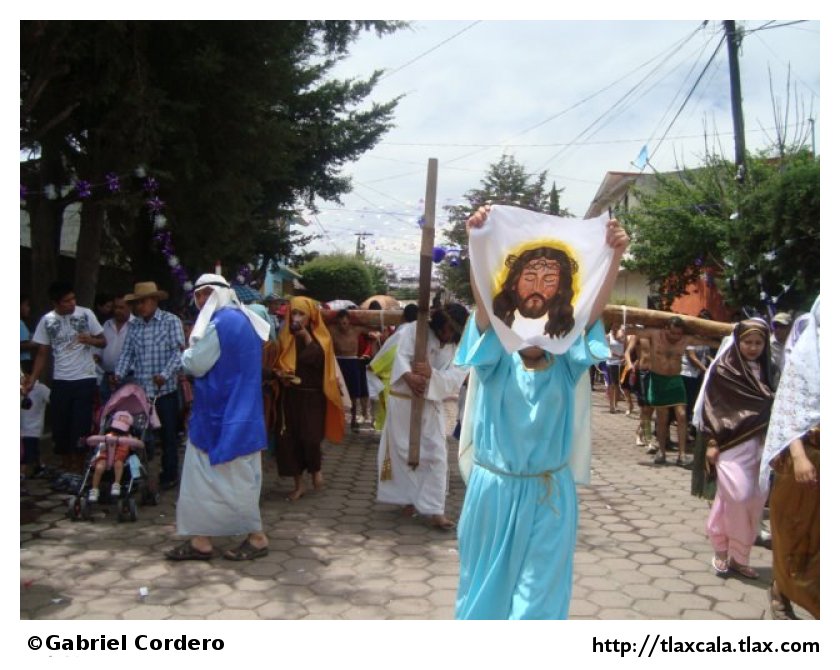 Pasin de cristo (Semana Santa) en Xaltocan 2012 - Foto
