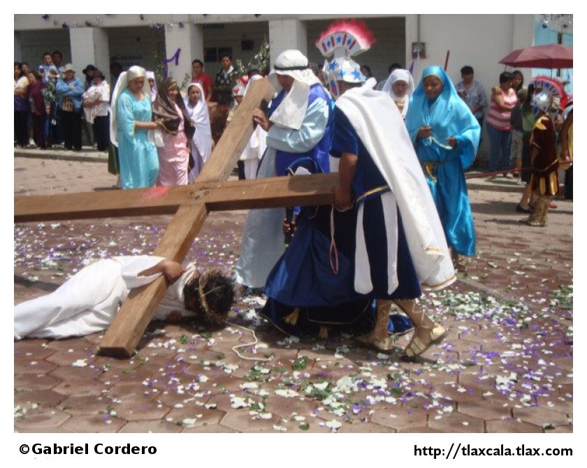 Pasin de cristo (Semana Santa) en Xaltocan 2012 - Foto