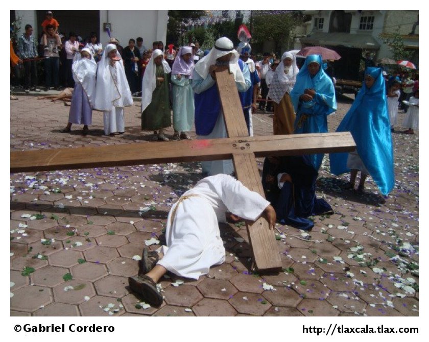 Pasin de cristo (Semana Santa) en Xaltocan 2012 - Foto