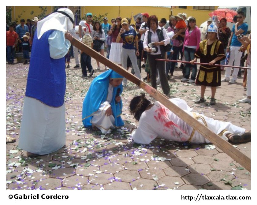 Pasin de cristo (Semana Santa) en Xaltocan 2012 - Foto