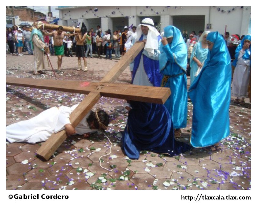 Pasin de cristo (Semana Santa) en Xaltocan 2012 - Foto