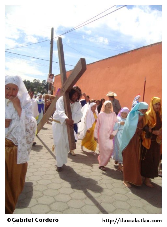 Pasin de cristo (Semana Santa) en Xaltocan 2012 - Foto