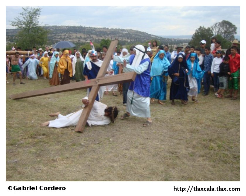 Pasin de cristo (Semana Santa) en Xaltocan 2012 - Foto