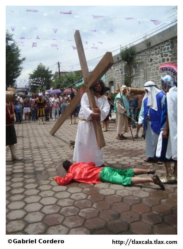 Pasin de cristo (Semana Santa) en Xaltocan 2012 - Foto