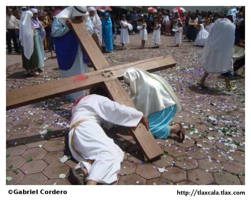 Pasin de cristo (Semana Santa) en Xaltocan 2012 - Foto
