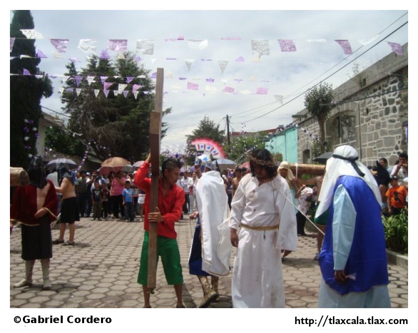 Pasin de cristo (Semana Santa) en Xaltocan 2012 - Foto