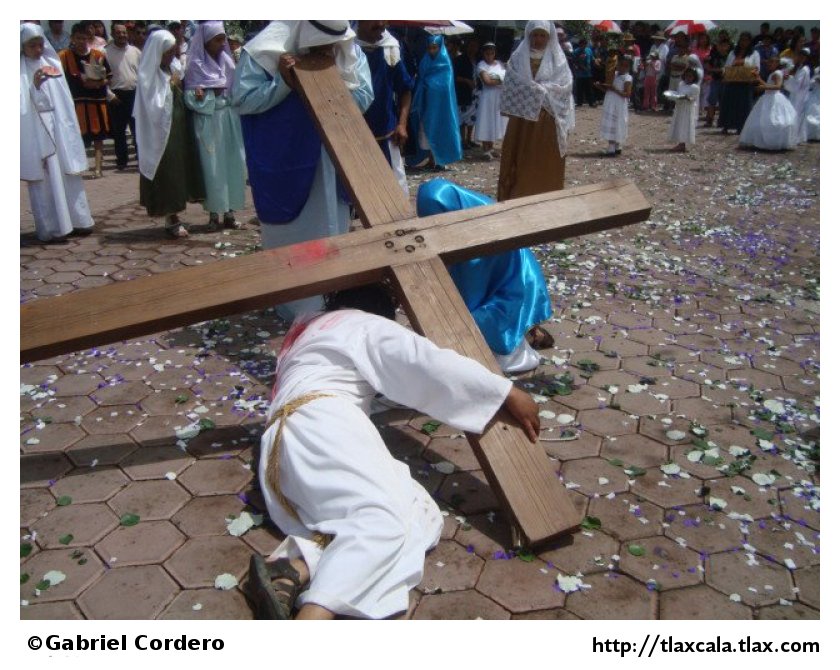 Pasin de cristo (Semana Santa) en Xaltocan 2012 - Foto