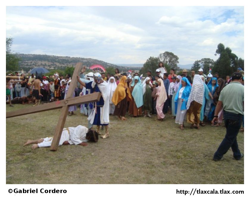 Pasin de cristo (Semana Santa) en Xaltocan 2012 - Foto