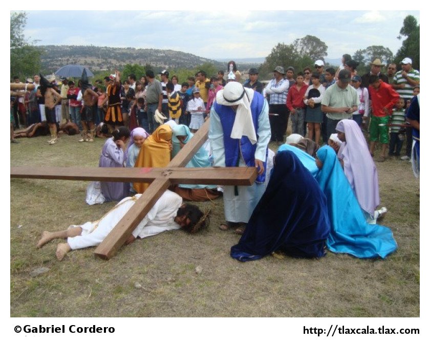 Pasin de cristo (Semana Santa) en Xaltocan 2012 - Foto