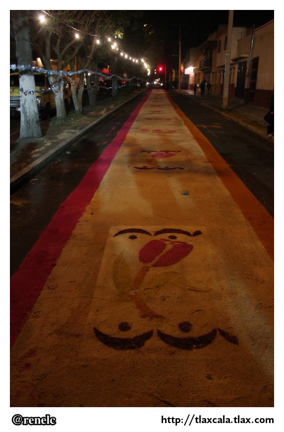 Alfombras para la virgen de la misericordia en Apizaco - 11 de mayo del 2012 - Foto