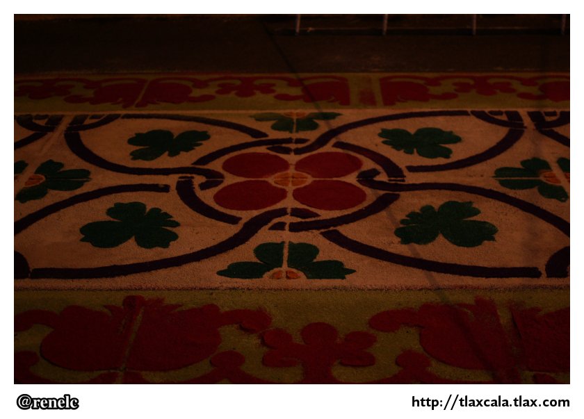 Alfombras para la virgen de la misericordia en Apizaco - 11 de mayo del 2012 - Foto
