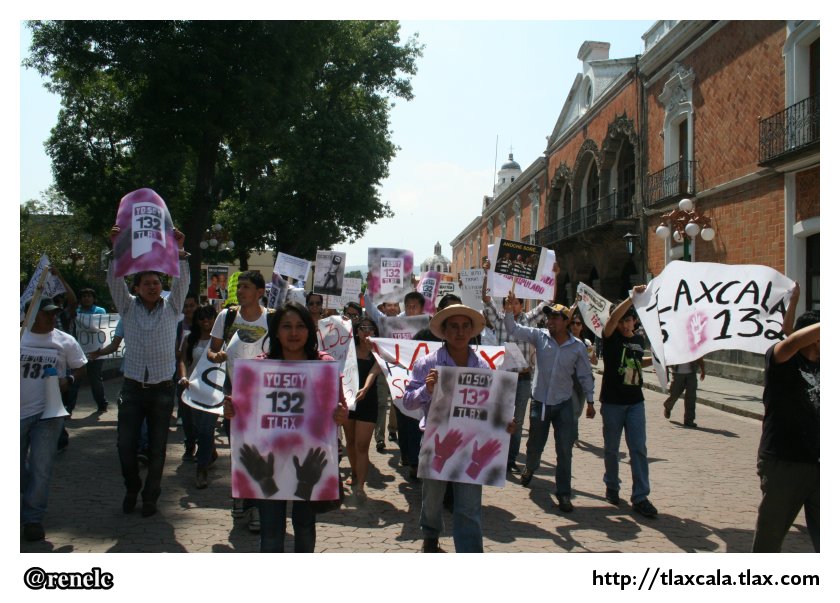La marcha #YoSoy132 en Tlaxcala - Foto