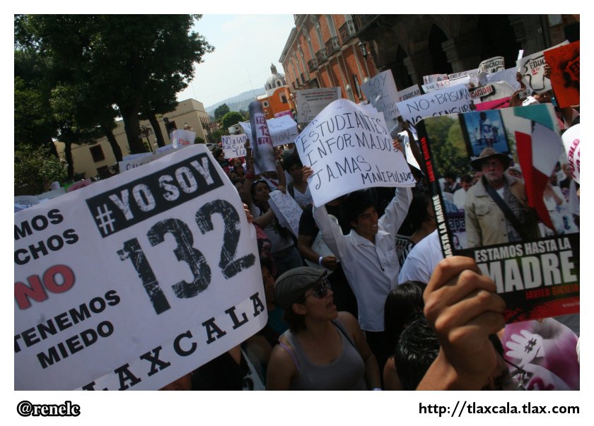 La marcha #YoSoy132 en Tlaxcala - Foto