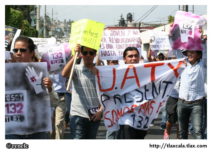 La marcha #YoSoy132 en Tlaxcala - Foto