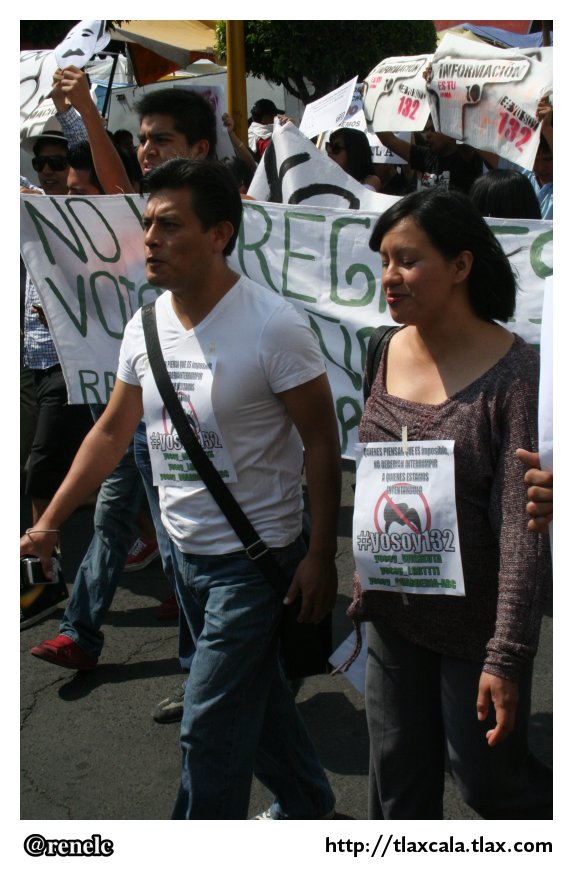 La marcha #YoSoy132 en Tlaxcala - Foto