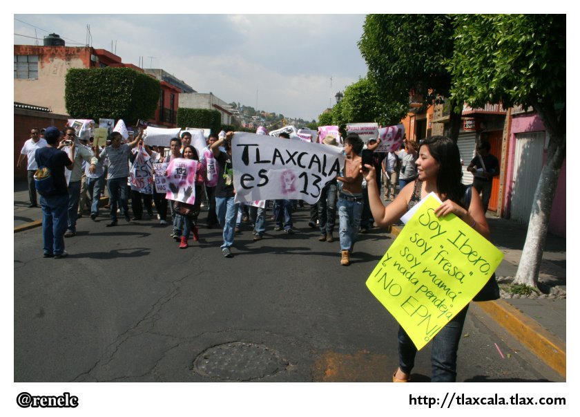 La marcha #YoSoy132 en Tlaxcala - Foto