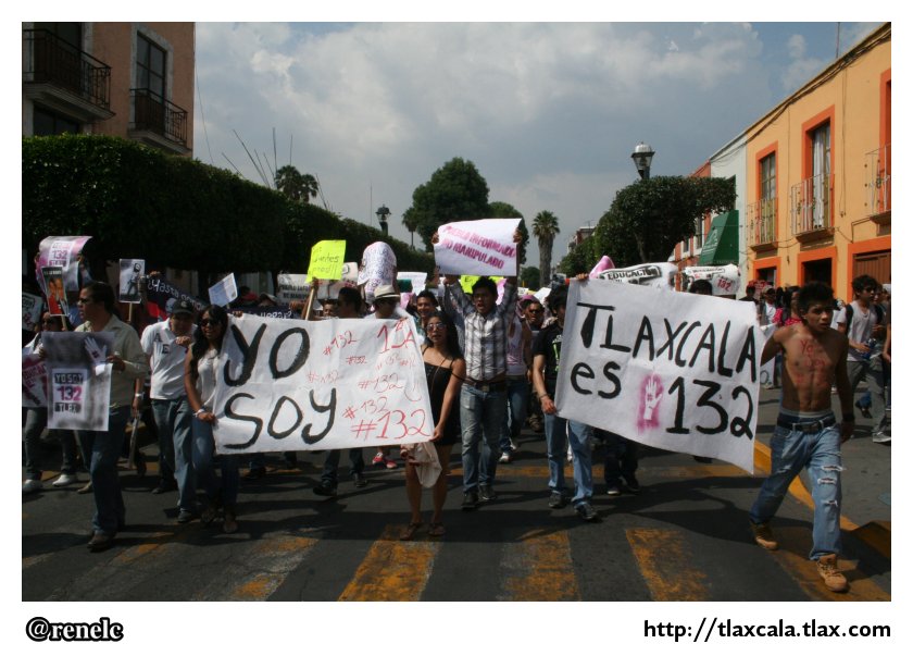 La marcha #YoSoy132 en Tlaxcala - Foto