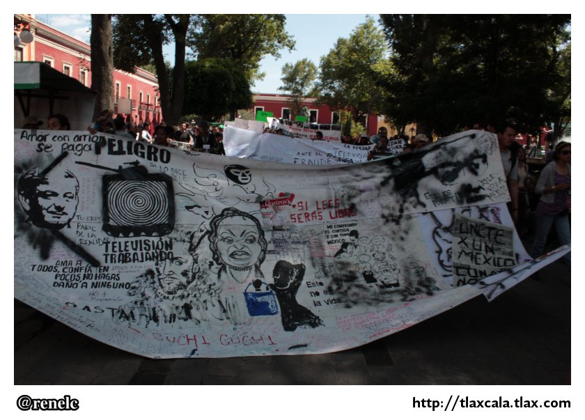 Marcha anti EPN en Tlaxcala #MegaMarcha (7 de julio de 2012) - Foto
