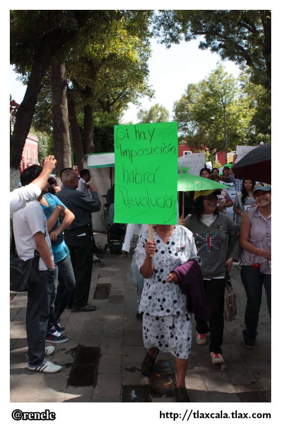 Marcha anti EPN en Tlaxcala #MegaMarcha (7 de julio de 2012) - Foto