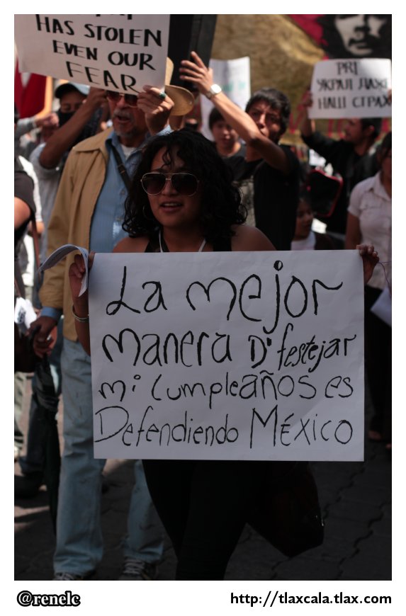 Marcha anti EPN en Tlaxcala #MegaMarcha (7 de julio de 2012) - Foto