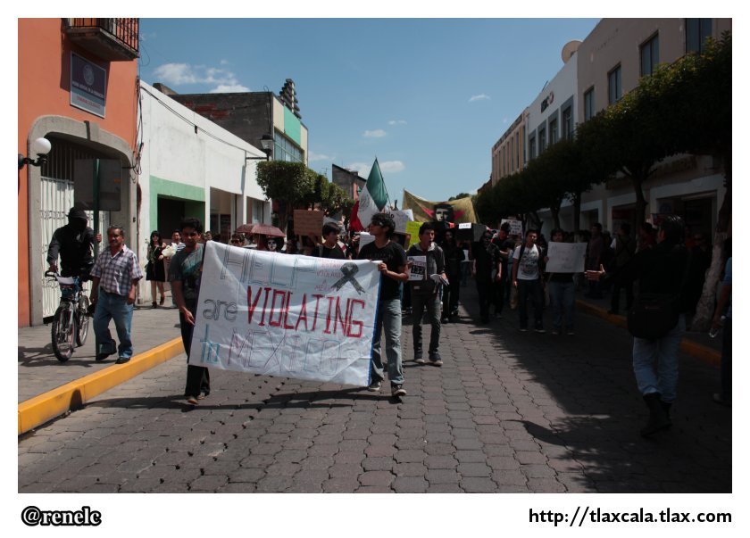 Marcha anti EPN en Tlaxcala #MegaMarcha (7 de julio de 2012) - Foto