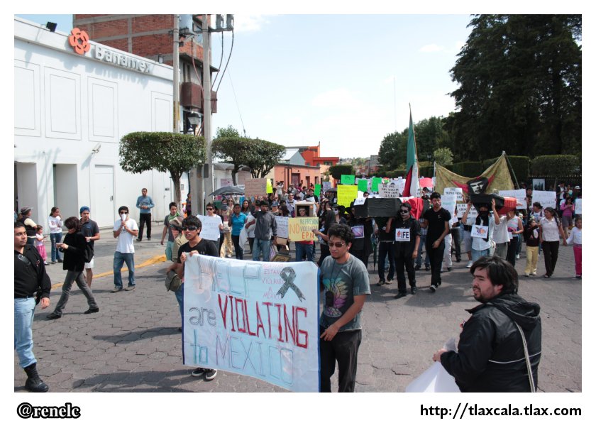 Marcha anti EPN en Tlaxcala #MegaMarcha (7 de julio de 2012) - Foto