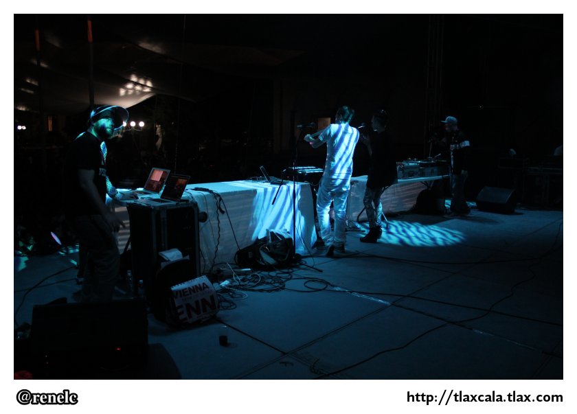Soundframe Vienna Aaudiovisual Live Show en el patio de ITC, Festival Cervantino en Tlaxcala - Foto