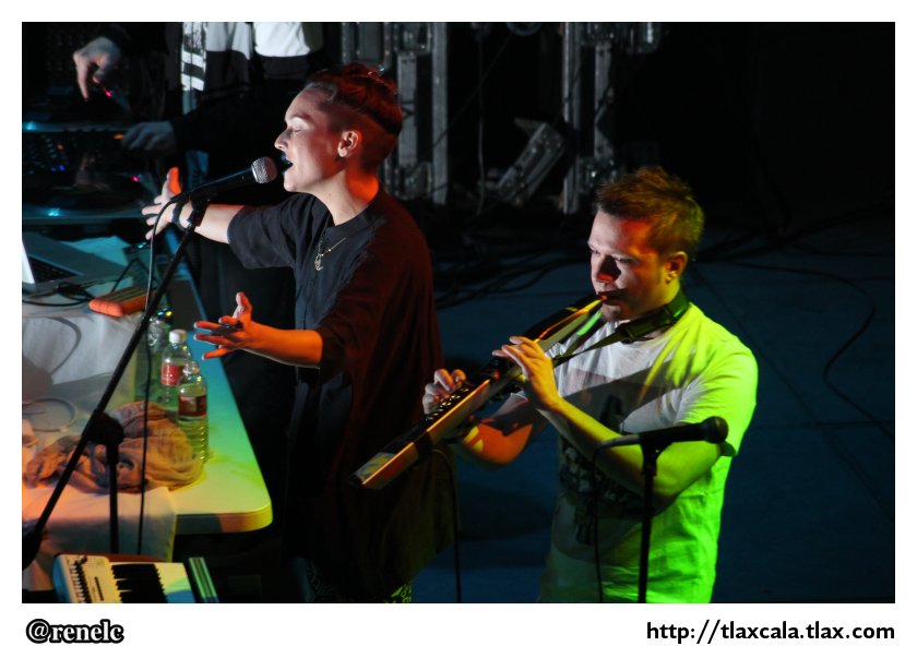 Soundframe Vienna Aaudiovisual Live Show en el patio de ITC, Festival Cervantino en Tlaxcala - Foto