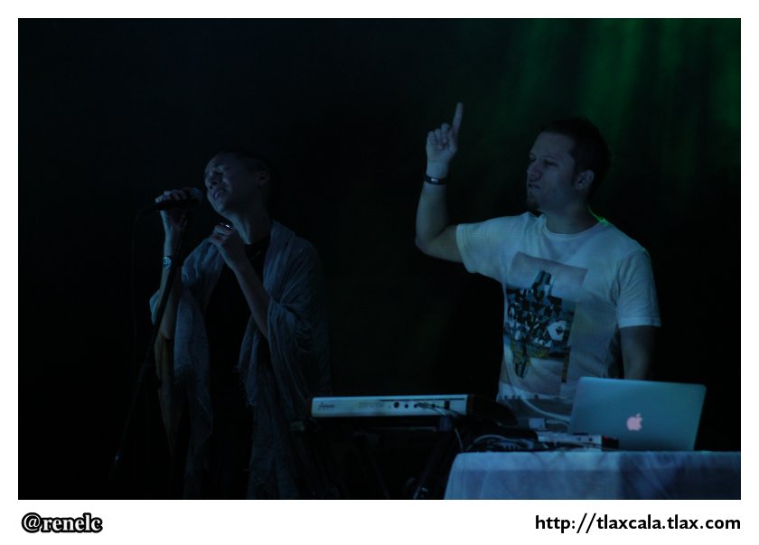 Soundframe Vienna Aaudiovisual Live Show en el patio de ITC, Festival Cervantino en Tlaxcala - Foto