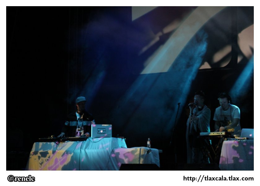 Soundframe Vienna Aaudiovisual Live Show en el patio de ITC, Festival Cervantino en Tlaxcala - Foto