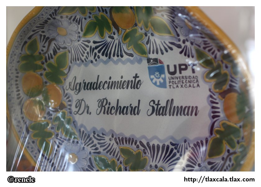 Richard Stallman en la Universidad Politecnica de Tlaxcala (UPT - Zacatelco) - Foto