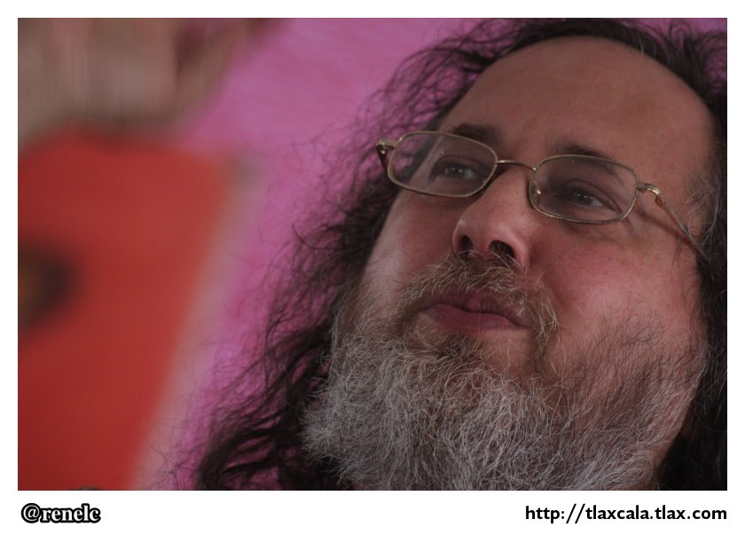 Richard Stallman en la Universidad Politecnica de Tlaxcala (UPT - Zacatelco) - Foto