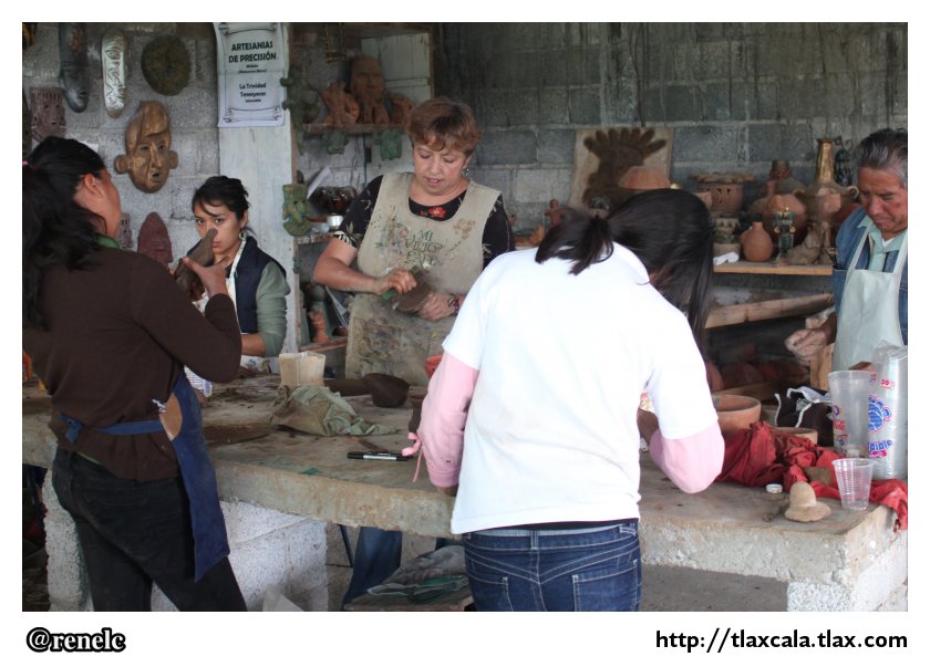 Artesanias de Barro Oxidado, Taller de Bernardo Jurez, La Trinidad Tenexyecac - Foto