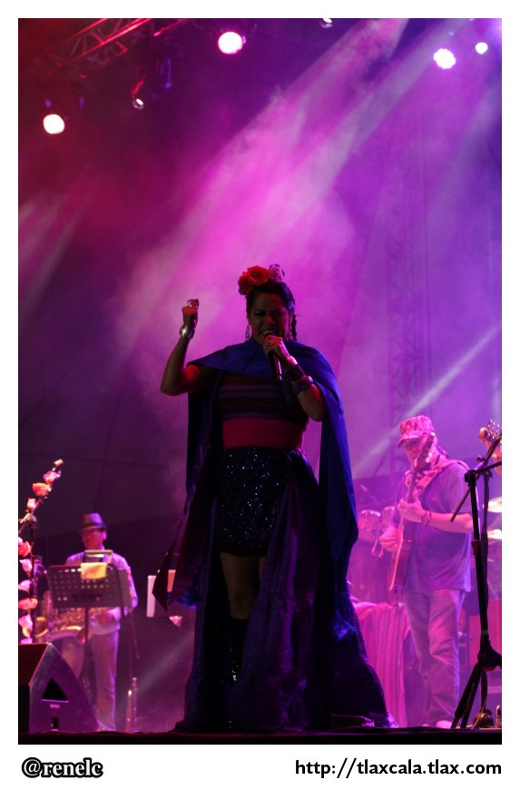 Lila Downs en el estadio Tlahuicole - Foto