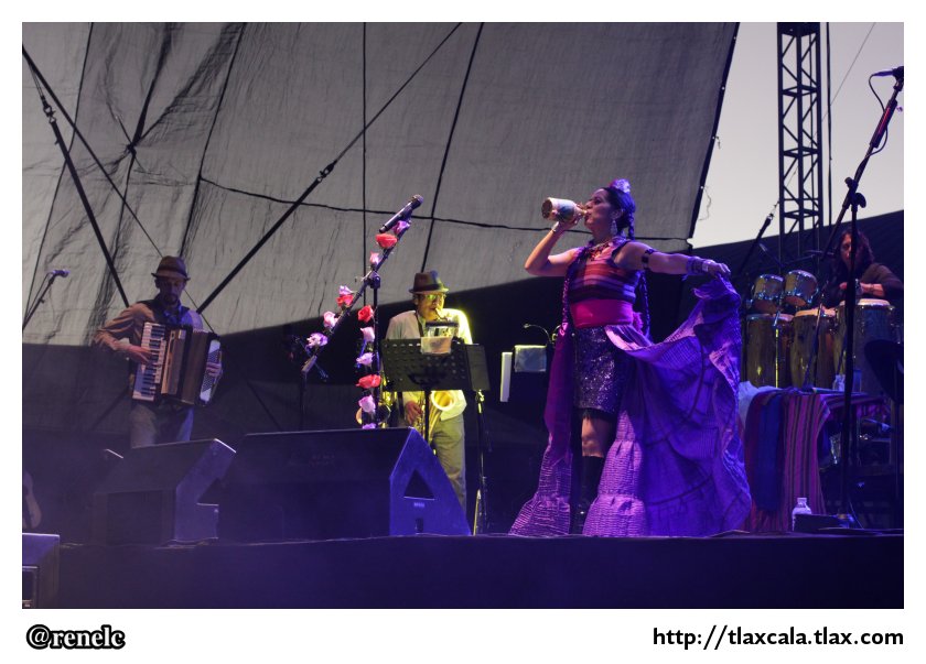 Lila Downs en el estadio Tlahuicole - Foto