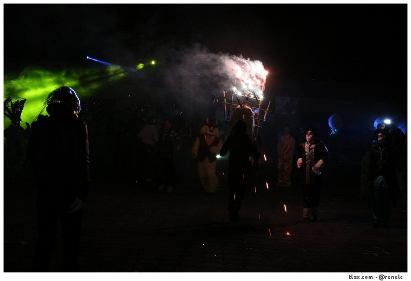 Remate de Carnaval Payasos Mazatecochco 2014, Quema de toros - Foto