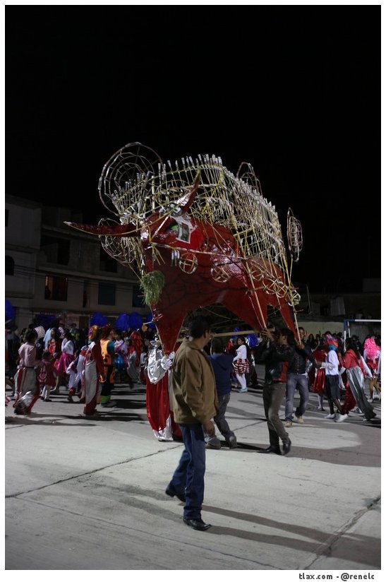Remate de Carnaval Payasos Mazatecochco 2014, Quema de toros - Foto