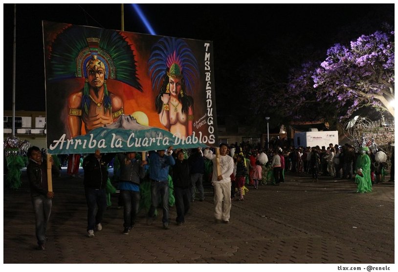 Remate de Carnaval Payasos Mazatecochco 2014, Quema de toros - Foto