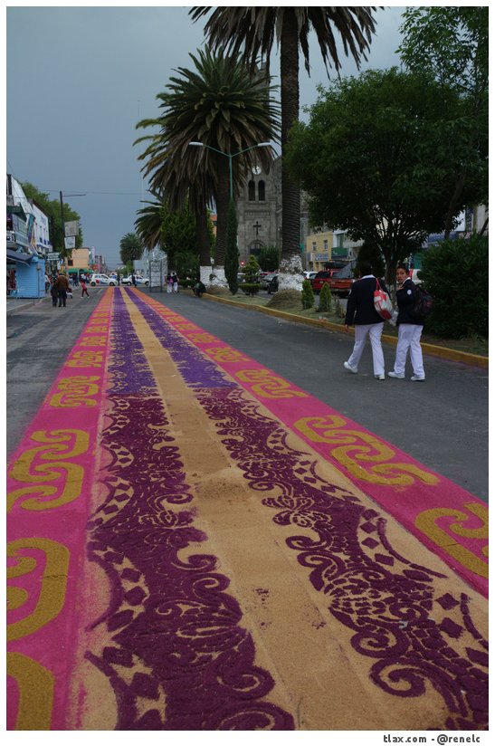 Alfombras Virgen de la misericordia 2015 en Apizaco - Foto