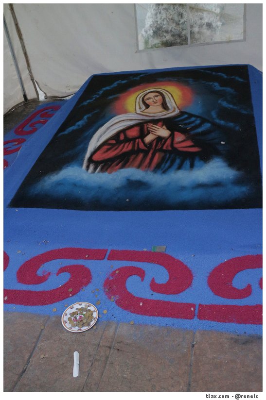 Alfombras Virgen de la misericordia 2015 en Apizaco - Foto