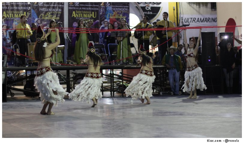 Ballet folclrico &quot;Antumapu&quot; de chile en Santa Ana Chiuautempan  - Foto