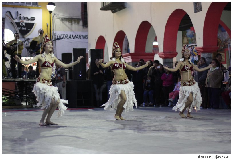 Ballet folclrico &quot;Antumapu&quot; de chile en Santa Ana Chiuautempan  - Foto