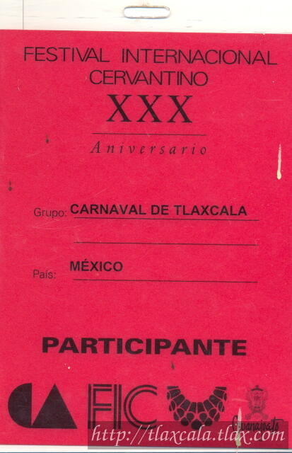 Gafete del Cervantino