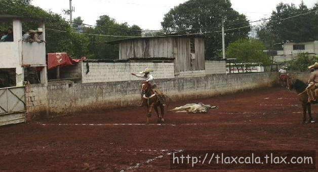 Rene Lopez de Apizaco, mejor coleador de la charreada