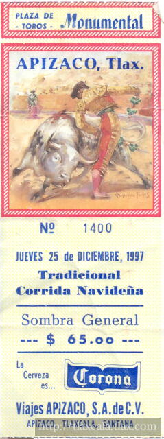 Boletos de Corridas de Toros - Foto
