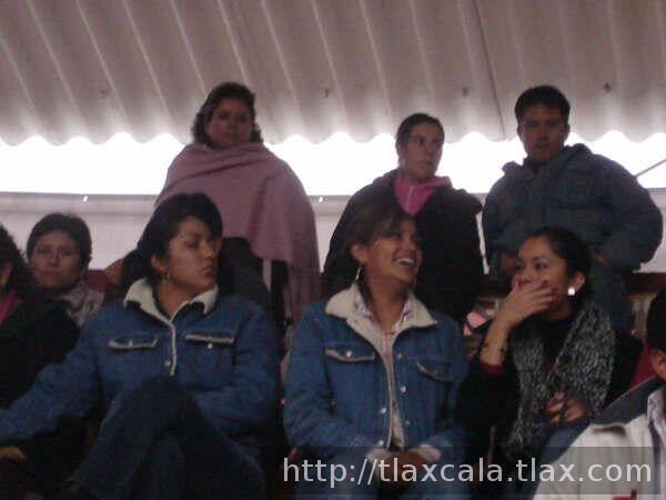 Chamacas en gradas
