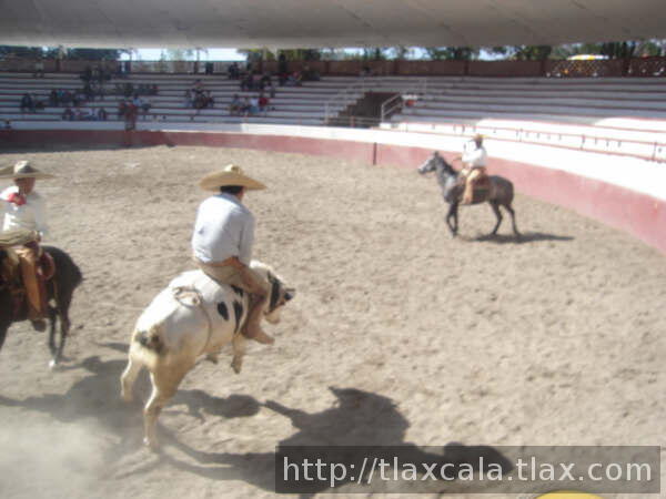 Primera charreada del 2007 universitarios contra seleccion Tlaxcala - Foto