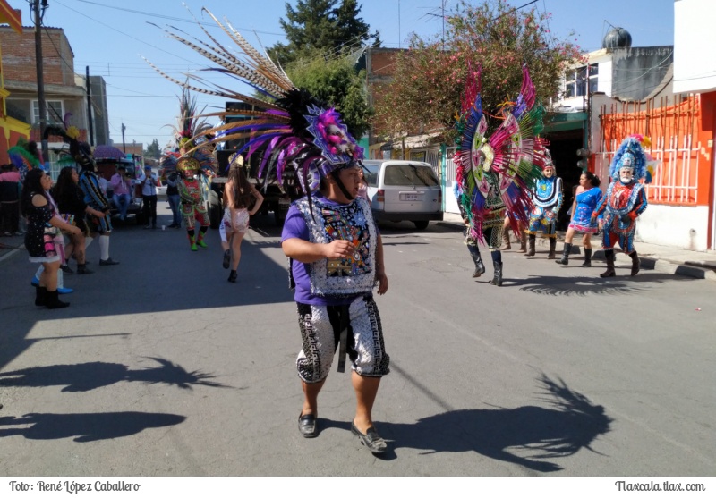 Camada &quot;Chalchitepec&quot; de Santa Anita Huiloac bailando en las calles de Apizaco - 5 de marzo del 2019 - Foto