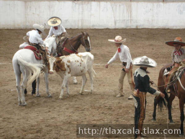 Uriel Montiel tirando su pial de ruedo por Tlax